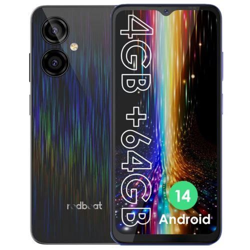 Redbeat D5 Smartphone, 6.52-inch - 4GB RAM + 64GB ROM - 13MP Rear/8MP Front - 5000mAh - Black