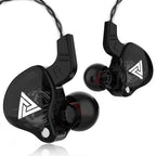 Qkz ak6 gaming earbuds with microphone, universal 3.5mm HiFi sports in-ear headphones