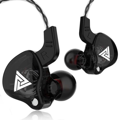Qkz ak6 gaming earbuds with microphone, universal 3.5mm HiFi sports in-ear headphones