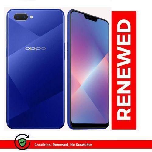 Renewed Oppo A3S Smartphone 4GB RAM+64GB ROM- 4G LTE Dual SIM- 6.2''13 MP arrière/8 MP avant 4230mAh Display - Face Unlock - Reconditionné - Blue