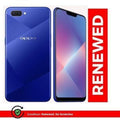 Renewed Oppo A3S Smartphone 4GB RAM+64GB ROM- 4G LTE Dual SIM- 6.2''13 MP arrière/8 MP avant 4230mAh Display - Face Unlock - Reconditionné - Blue