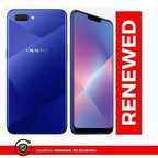 Renewed Oppo A3S Smartphone 4GB RAM+64GB ROM- 4G LTE Dual SIM- 6.2''13 MP arrière/8 MP avant 4230mAh Display - Face Unlock - Reconditionné - Blue