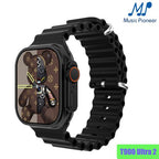 Music Pioneer 2.19'' T900 Ultra 2 Bluetooth Watch For Sports,Fitness,Calls,Heart Rate Series 8 - Black