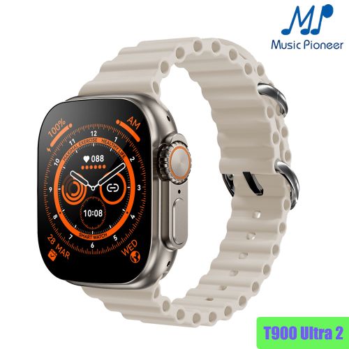 Music Pioneer 2.19'' T900 Ultra 2 Bluetooth Watch For Sports,Fitness,Calls,Heart Rate Series 8 - Black