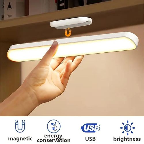 Multi-Function Magnetic LED Wall Light – USB Rechargeable, Rotatable, Touch Control, 3 Color Modes