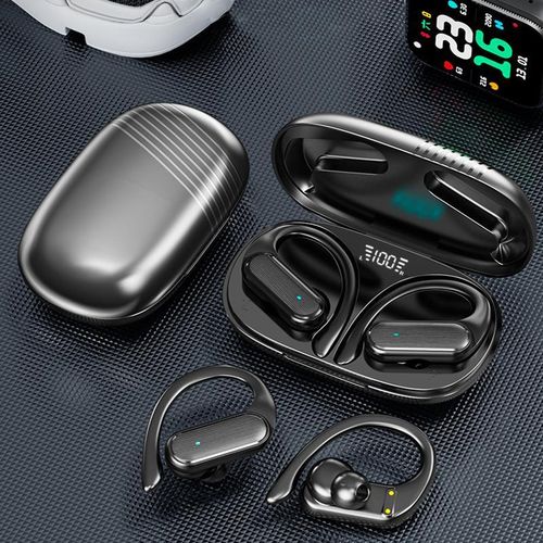 Bolizma Wireless Earbuds Bluetooth 5.4 Open Ear Bluetooth Headphones, Wireless Ear Hook Earbuds with ENC Noise Cancelling Mic, Comfortable Sports Headset with Long Battery Life for Running, Gym, Driving & Daily Use