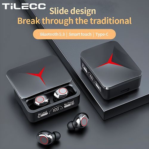 TiLECC Wireless Earphones Bluetooth 5.3 Slide Cover Long Life