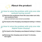 GUIXIA Air39 wireless Bluetooth 5.3 earphones, battery level digital display