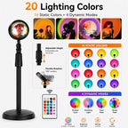 Mythco USB Powered Remote Control 20-Color Sunset Lamp/Projector