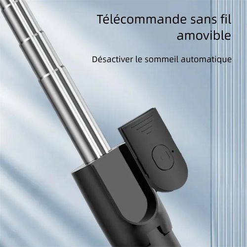Bluetooth Selfie Stick Tripod +Fill Light & Shutter Remote-70cm