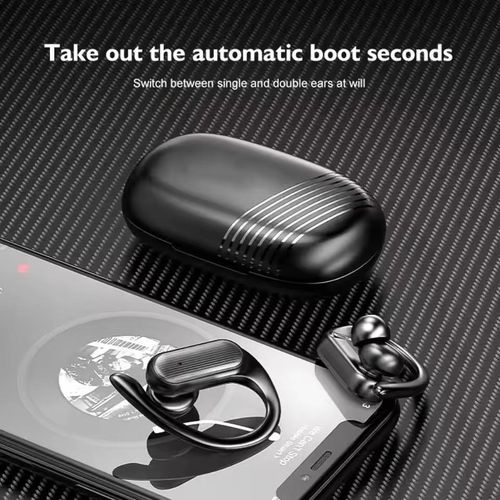Bolizma Wireless Earbuds Bluetooth 5.4 Open Ear Bluetooth Headphones, Wireless Ear Hook Earbuds with ENC Noise Cancelling Mic, Comfortable Sports Headset with Long Battery Life for Running, Gym, Driving & Daily Use