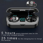 TiLECC F9 Fingerprint Touch Bluetooth Earphone Earbuds 2200mAH