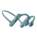 K69 Bluetooth Headphones, Open-Ear Neckband Stereo Headset with Bone Conduction Technology, Wired & Wireless Earbuds for Business & Sports-Green