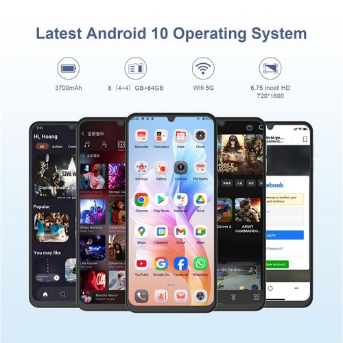 C Idea 6.7 Inches Smartphone,with android10 snapdragon processor