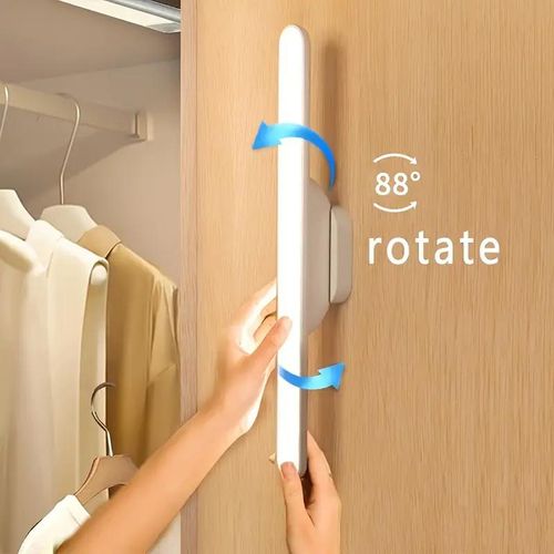 Multi-Function Magnetic LED Wall Light – USB Rechargeable, Rotatable, Touch Control, 3 Color Modes