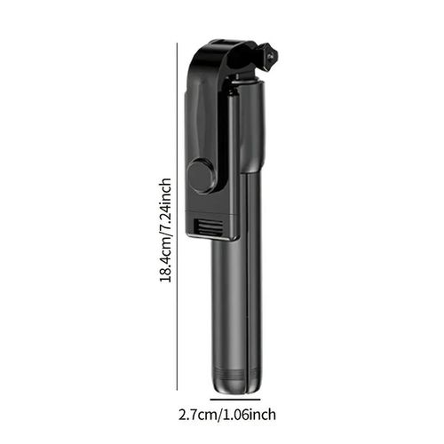 Bluetooth Selfie Stick Tripod +Fill Light & Shutter Remote-70cm