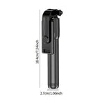 Bluetooth Selfie Stick Tripod +Fill Light & Shutter Remote-70cm